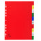 Exacompta Index 1-10 A4 120 Micron Polypropylene Bright Assorted Colours - 1510E - ONE CLICK SUPPLIES