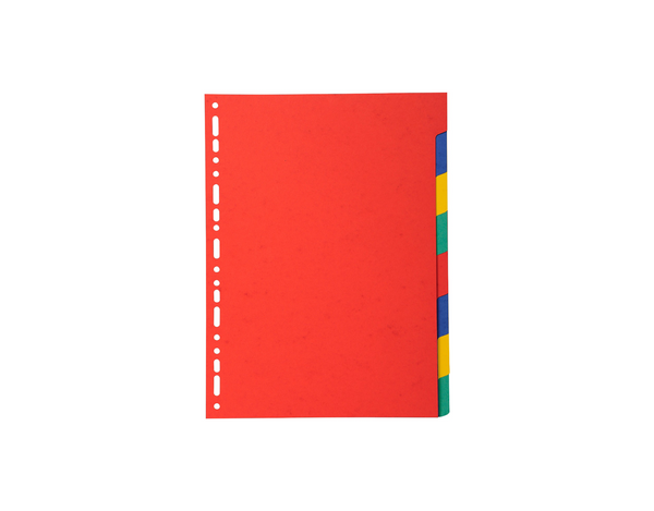 Exacompta Forever Recycled Divider 8 Part A4 220gsm Card Vivid Assorted Colours - 2008E - ONE CLICK SUPPLIES