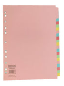 ValueX Divider 20 Part A4 155gsm Card Assorted Colours - 80005DENT - ONE CLICK SUPPLIES