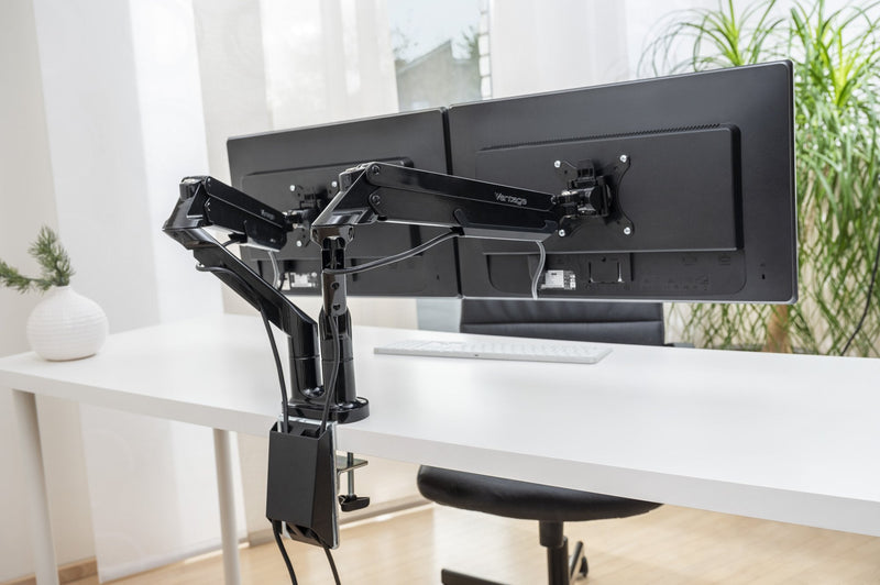 Vantage Premium Duo Monitor Arm Black D0280004 - ONE CLICK SUPPLIES