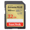 SanDisk 32GB Extreme PLUS Class 10 SDHC Memory Card - ONE CLICK SUPPLIES