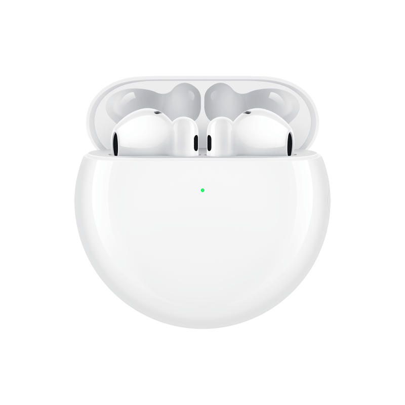 Huawei 4 True Wireless Stereo FreeBuds Bluetooth 5.2 with Charging Case Ceramic White - ONE CLICK SUPPLIES