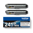 Brother Black Toner Cartridge Twin Pack 2 x 2.5k pages (Pack 2) - TN241BK - ONE CLICK SUPPLIES