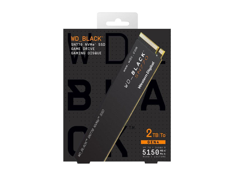 Western Digital Black SN770 2TB PCIe G4 M.2 NVMe Internal Solid State Drive - ONE CLICK SUPPLIES