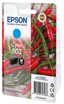 Epson Chillies 503 Cyan Standard Capacity Ink Cartridge 3.3 - C13T09Q24010 - ONE CLICK SUPPLIES