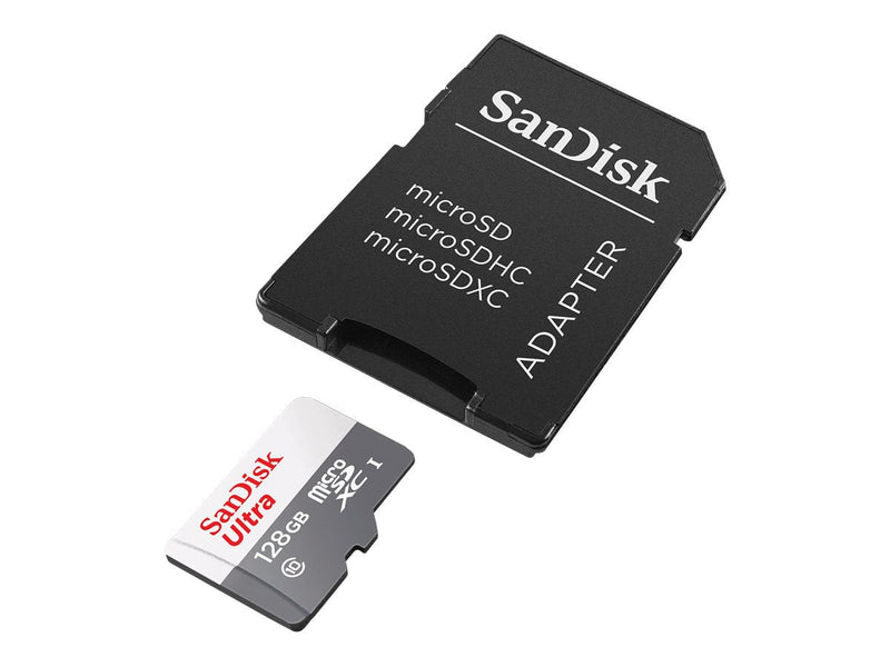 SanDisk Ultra 128GB Class 10 MicroSDXC Memory Card and Adapter - ONE CLICK SUPPLIES