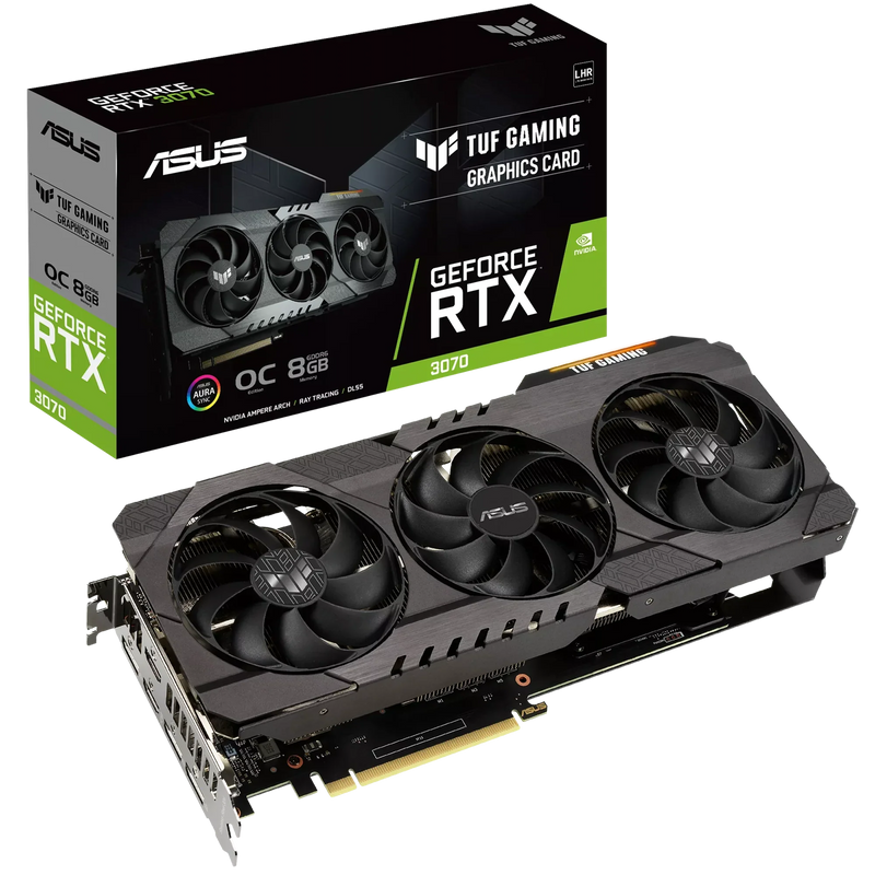 ASUS TUF Gaming NVIDIA GeForce RTX 3070 V2 OC 8GB GDDR6 Graphics Card - ONE CLICK SUPPLIES