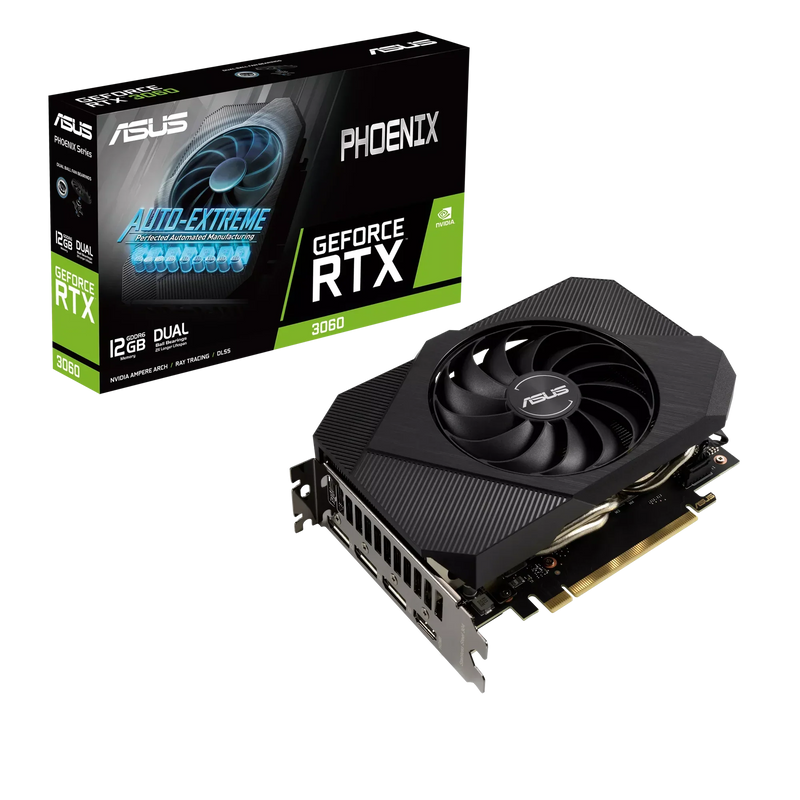 ASUS PHOENIX NVIDIA GeForce RTX 3060 12GB GDDR6 Graphics Card - ONE CLICK SUPPLIES