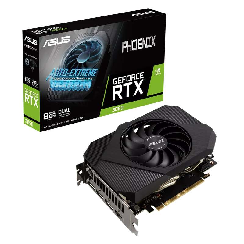 ASUS PHOENIX NVIDIA GeForce RTX 3050 8GB GDDR6 Graphics Card - ONE CLICK SUPPLIES