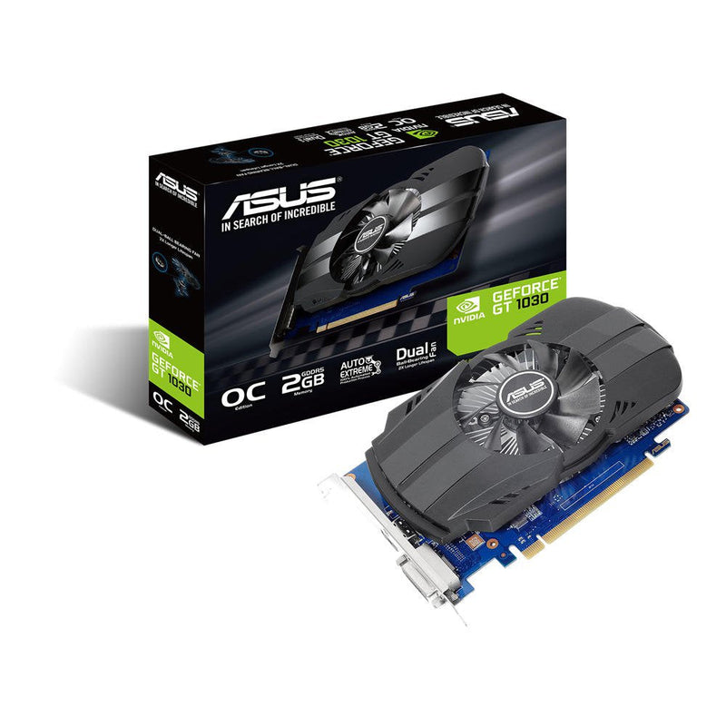 ASUS GT1030 2GB OC NVIDIA GeForce 1030 2GB GDDR5 Graphics Card - ONE CLICK SUPPLIES