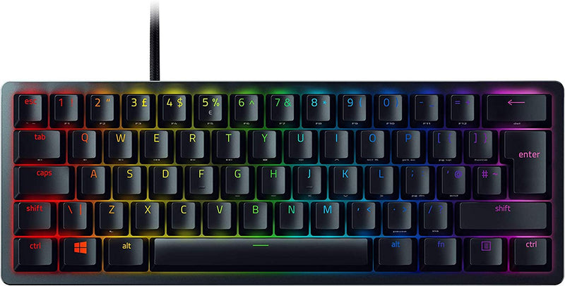 Razer Huntsman Mini Clicky Optical Purple Switch UK Layout USB Gaming Keyboard - ONE CLICK SUPPLIES