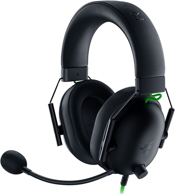 Razer Blackshark V2 Wired 3.5mm Connector Gaming Headset and USB Mic Enhancer Black - ONE CLICK SUPPLIES