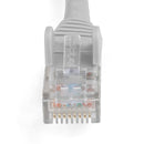 StarTech.com 2m CAT6 Ethernet Low Smoke Zero Halogen 10 Gigabit Grey UTP Network Cable - ONE CLICK SUPPLIES