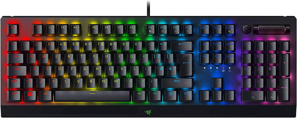 Razer BlackWidow V3 Green Switch USB QWERTY UK English Layout Keyboard Black - ONE CLICK SUPPLIES