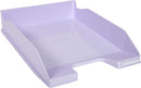 Exacompta Letter Trays Combo Midi Aquarel Glossy Pastel (Pack 4) 113296SETD - ONE CLICK SUPPLIES