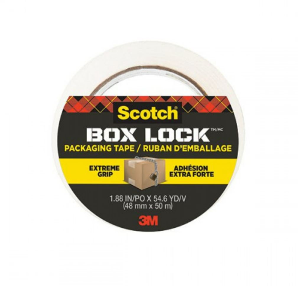 Scotch Box Lock Packaging Tape 3950 48 mm x 50 m Single Roll 7100263253 - ONE CLICK SUPPLIES