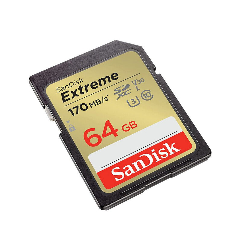 SanDisk Extreme 64GB SDXC UHS-1 Class 10 - ONE CLICK SUPPLIES