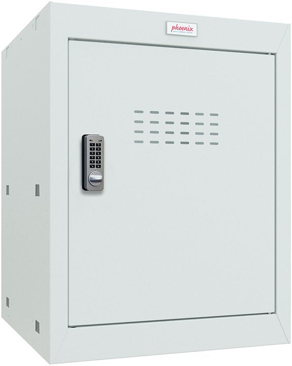 Phoenix CL Series Size 2 Cube Locker in Light Grey with Electronic Lock CL0544GGE - ONE CLICK SUPPLIES