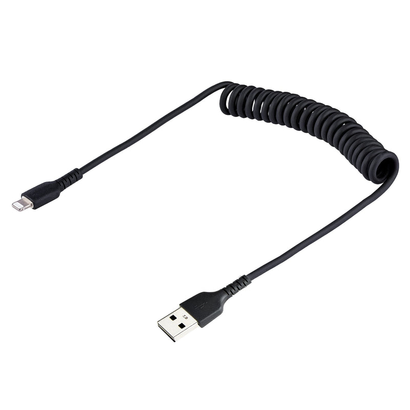 StarTech.com 50cm 20in USB To Lightning Cable Coiled - ONE CLICK SUPPLIES