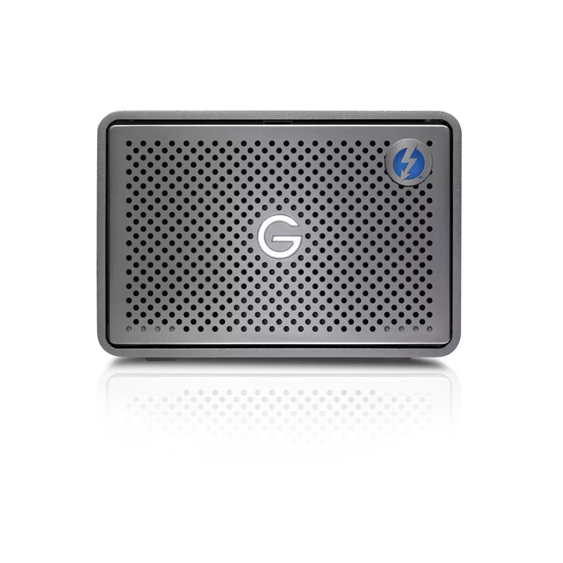 SanDisk 8TB G-RAID 2 Disk Array Desktop Thunderbolt 3 USB C Stainless Steel External Hard Drive - ONE CLICK SUPPLIES