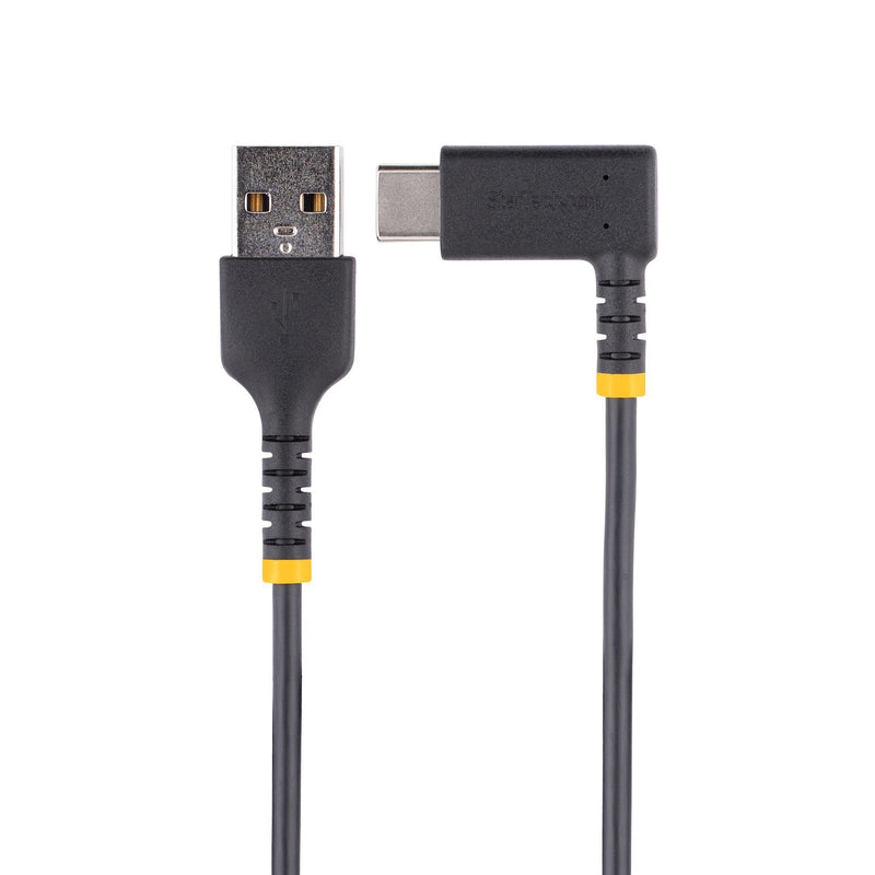 StarTech.com 30cm USB A to Right Angle USB C Heavy Duty Fast Charging Cable - ONE CLICK SUPPLIES