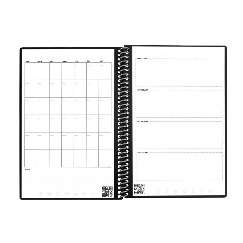 Rocketbook Fusion Executive A5 Reusable Smart Notebook 42 Multi-Format Style Pages Black 505468 - ONE CLICK SUPPLIES