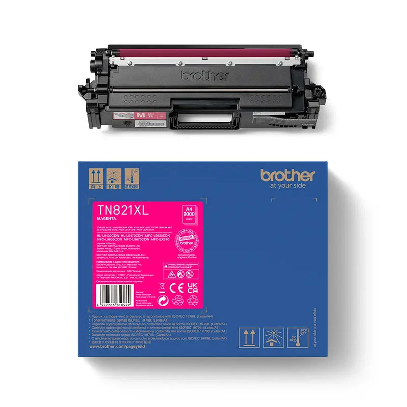 Brother High Capacity Magenta Toner Cartridge 9K pages - TN821XLM - ONE CLICK SUPPLIES