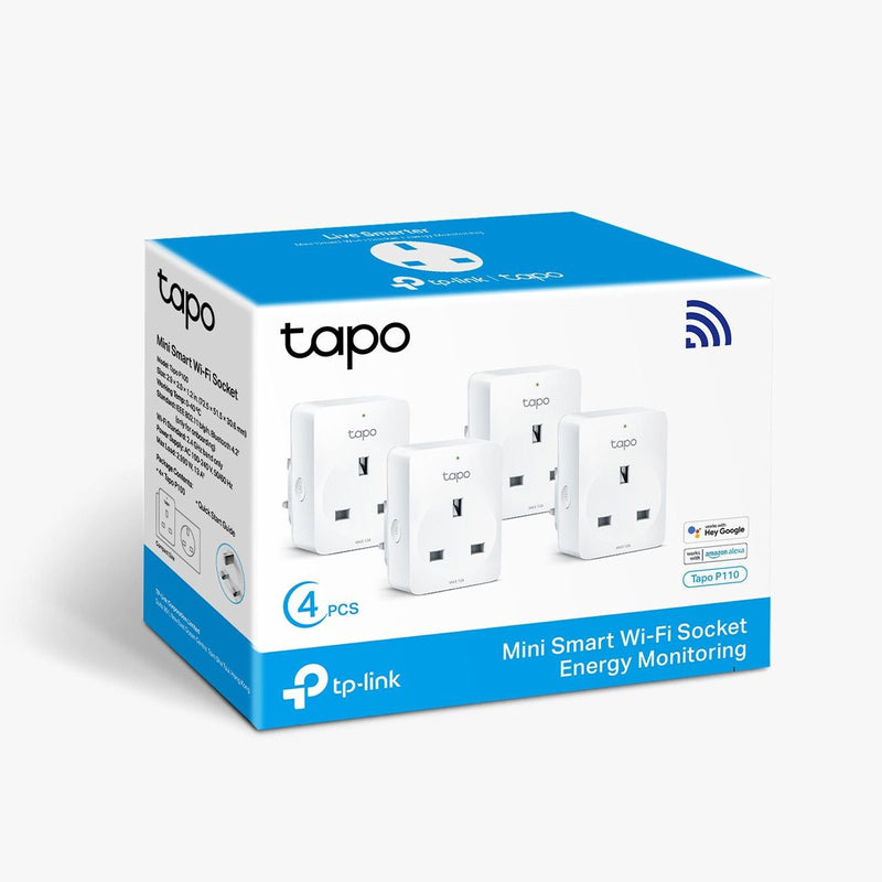 TP-LINK Tapo P110 V1 Mini Wireless Smart Plugs 4 Pack - ONE CLICK SUPPLIES