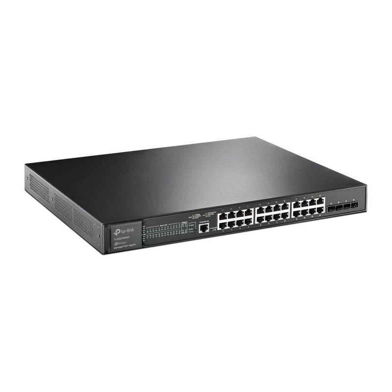 TP-Link JetStream 24-Port Gigabit and 4-Port 10GE SFP Plus L2 Managed Switch - ONE CLICK SUPPLIES