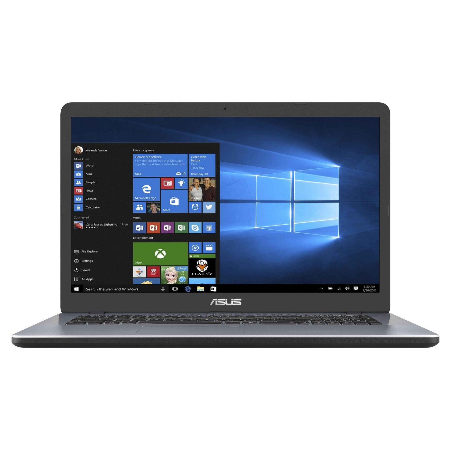 ASUS VivoBook 17 X705MAR 17.3 Inch Intel Celeron N4020 8GB RAM 1TB HDD Windows 10 Home - ONE CLICK SUPPLIES