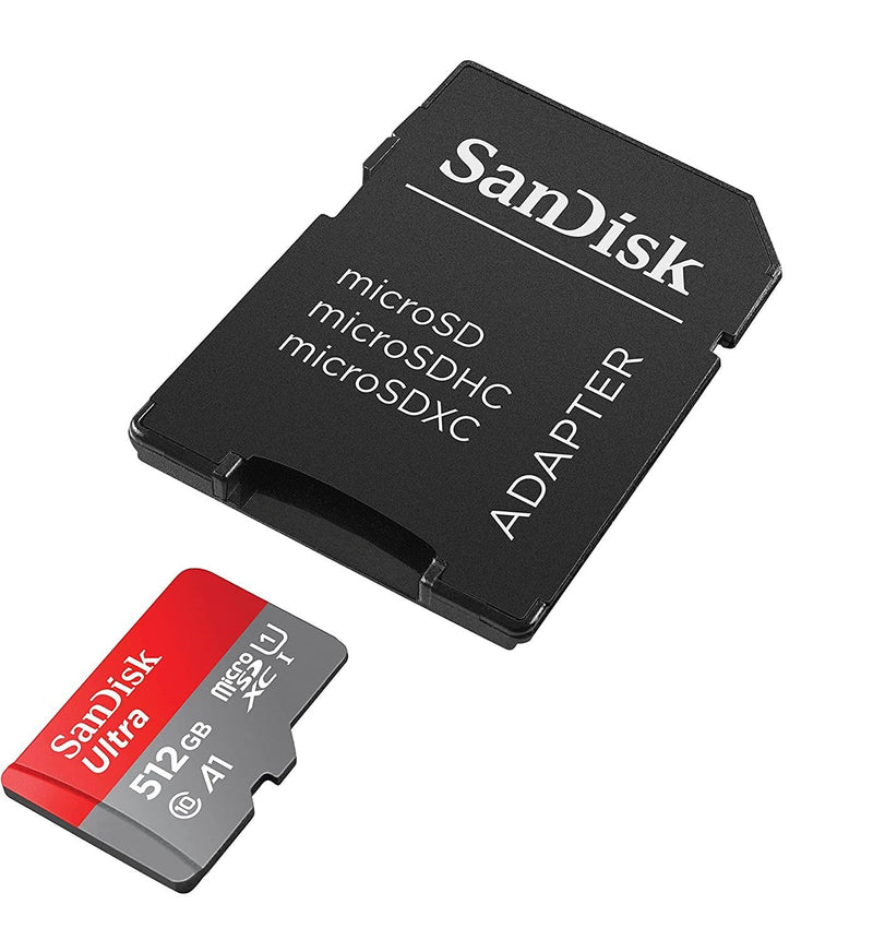 SanDisk Ultra 512GB MicroSDXC UHS-I Class 10 Memory Card and Adapter - ONE CLICK SUPPLIES