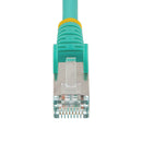 StarTech.com 5m CAT6a Snagless RJ45 Ethernet Aqua Cable with Strain Reliefs - ONE CLICK SUPPLIES