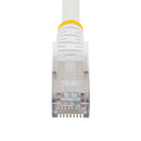 StarTech.com 5m CAT6a Snagless RJ45 Ethernet White Cable with Strain Reliefs - ONE CLICK SUPPLIES