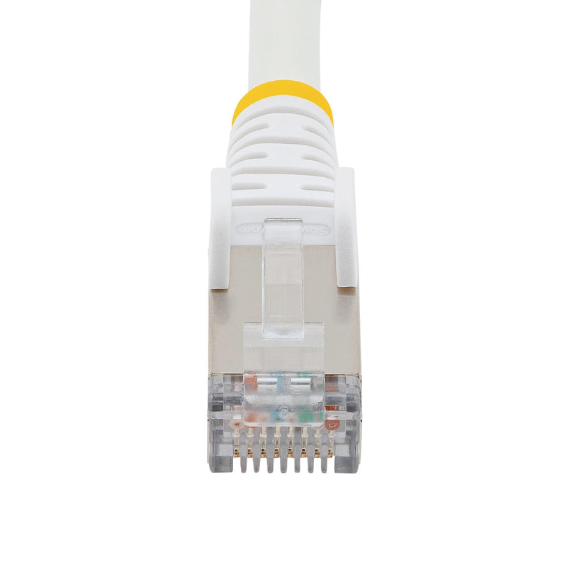 StarTech.com 7.5m CAT6a Snagless RJ45 Ethernet White Cable with Strain Reliefs - ONE CLICK SUPPLIES