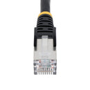 StarTech.com 50cm CAT6a Snagless RJ45 Ethernet Black Cable with Strain Reliefs - ONE CLICK SUPPLIES