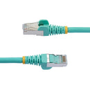 StarTech.com 1.5m CAT6a Snagless RJ45 Aqua Cable with Strain Reliefs - ONE CLICK SUPPLIES