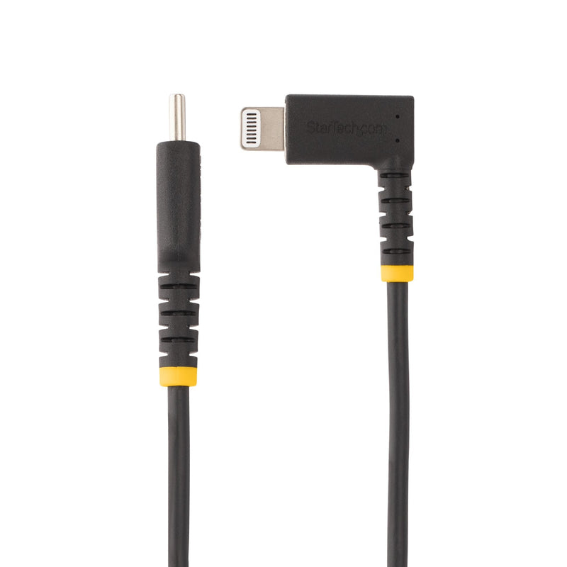 StarTech.com 1m USB C to Lightning Angled Black Cable - ONE CLICK SUPPLIES