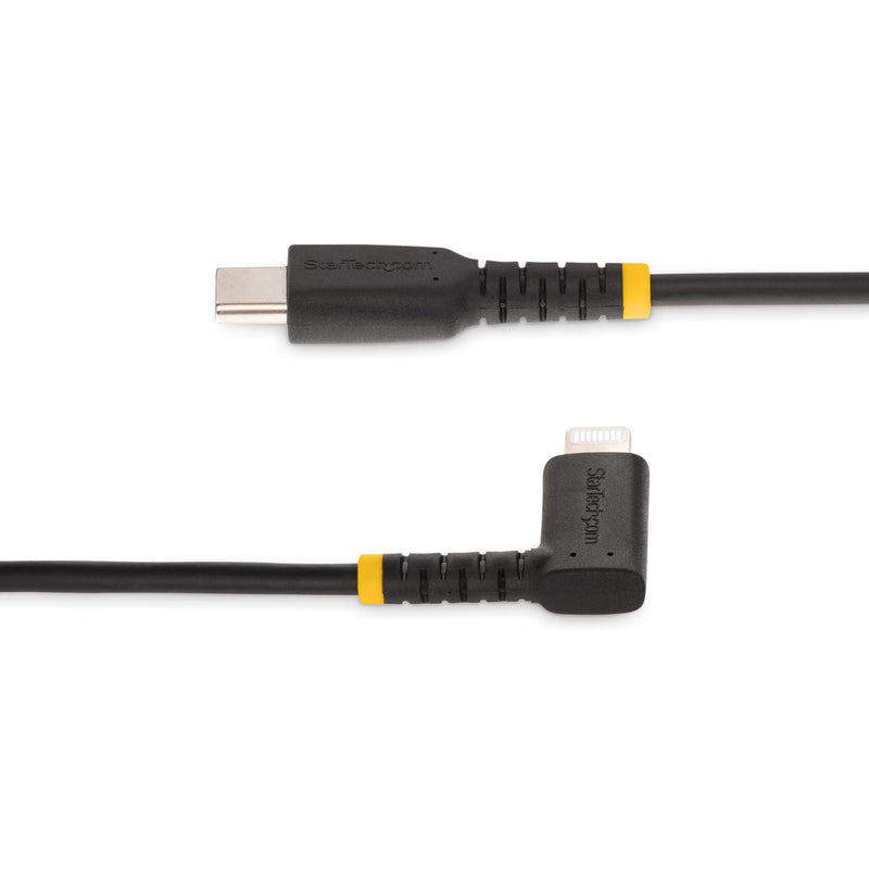 StarTech.com 1m USB C to Lightning Angled Black Cable - ONE CLICK SUPPLIES