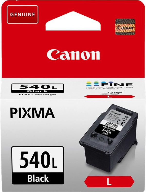 Canon PG540L Black Standard Capacity Ink Cartridge 11ml - 5224B001 - ONE CLICK SUPPLIES