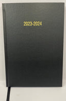 ValueX Academic A4 Week To View Diary 2023/2024 Black A43E Black - ONE CLICK SUPPLIES