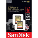 SanDisk Extreme 32GB SDHC Memory Card 2 Pack - ONE CLICK SUPPLIES