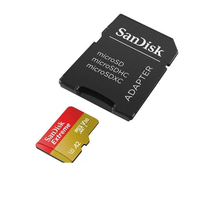 SanDisk Extreme PLUS 256GB MicroSDXC Memory Card and Adapter - ONE CLICK SUPPLIES