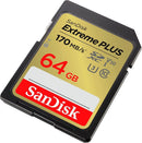 SanDisk Extreme PLUS 64GB UHS-I U3 Class 10 Memory Card - ONE CLICK SUPPLIES