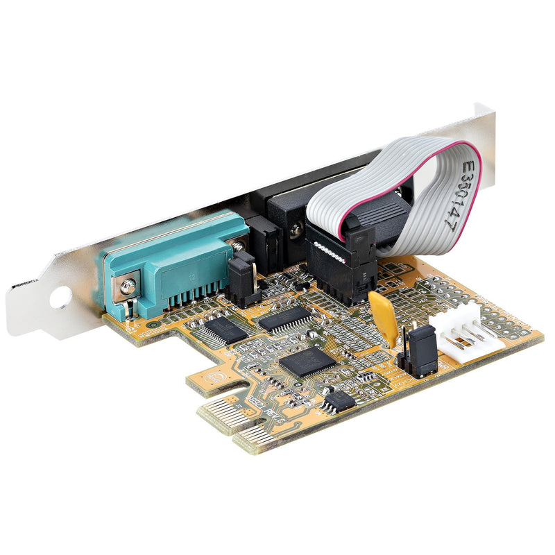 StarTech.com 2-Port RS232 PCI Express Serial Card 16C1050 UART - ONE CLICK SUPPLIES