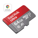 SanDisk Ultra 64GB MicroSDXC UHS-I Class 10 Memory Card for Chromebook - ONE CLICK SUPPLIES