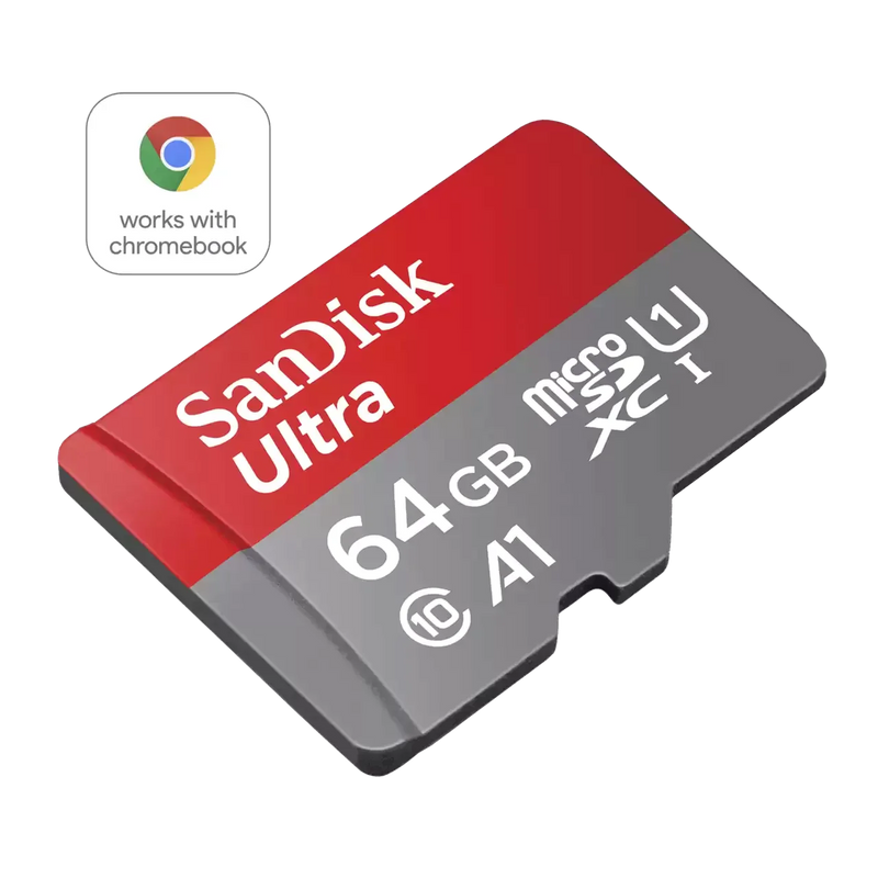 SanDisk Ultra 64GB MicroSDXC UHS-I Class 10 Memory Card for Chromebook - ONE CLICK SUPPLIES