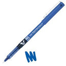 Pilot V5 Hi-Tecpoint Liquid Ink Rollerball Pen 0.5mm Tip 0.3mm Line Blue (Pack 12) - 100101203 - ONE CLICK SUPPLIES