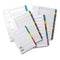 Concord Classic Index Jan-Dec A4 180gsm White Board with Coloured Mylar Tabs 02401/CS24 - ONE CLICK SUPPLIES