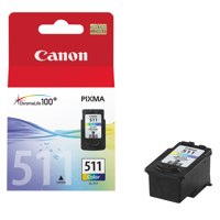 Canon CL511 Cyan Magenta Yellow Standard Capacity Ink Cartridge 9ml - 2972B001 - ONE CLICK SUPPLIES