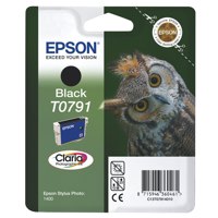 Epson T0791 Owl Black High Yield Ink Cartridge 11ml - C13T07914010 - ONE CLICK SUPPLIES